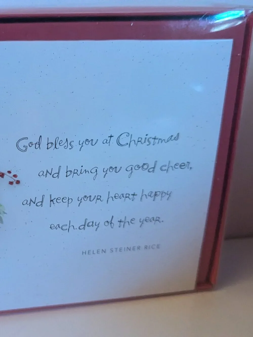NWT 16 Red Wreath American Greetings Christmas Cards Sealed Christian Holiday